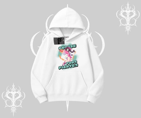 Kapşonlu Sweatshirt Oversize  Anime Kız Desenli Japon Stil