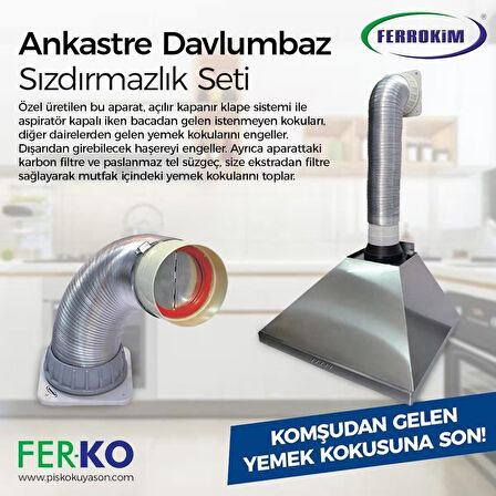 Davlumbaz Aspiratör Koku Sızdırmazlık Seti 1,5 M