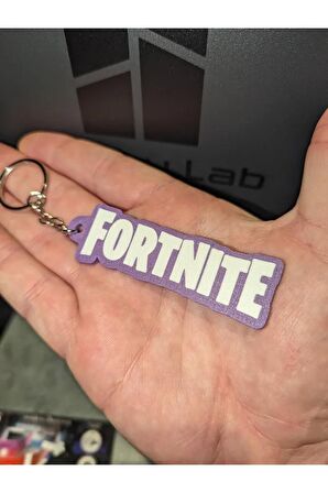 Fortnite Mor Beyaz Renkli Anahtarlık