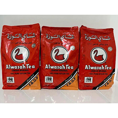 Alwazah Tea Swan Brand Pure Ceylon Dökme Çay 3 x 400 gr