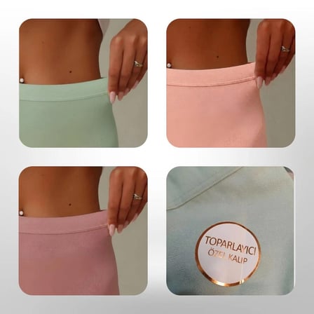 Qulothes 3 Lü Toparlayıcı Özel Kalıp Yüksek Bel Mikro Kadın Külot