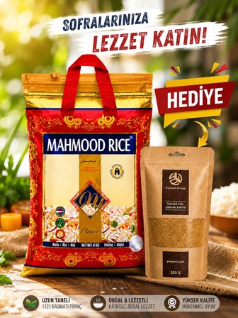 Mahmood Rice Basmati Pirinç 4 Kg + Promar Baharat 250 G Hediye