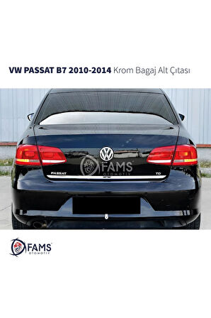 Vw Passat B7 Krom Bagaj Alt Çıtası 2010-2014 Arası Uyumlu Paslanmaz Çelik