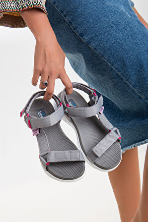 Sandal Spor Kadın Günlük Sandalet SS001-0158  GRİ