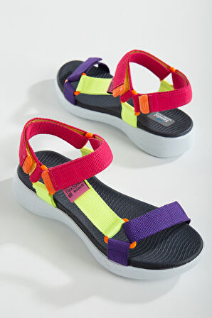 Sandal Spor Kadın Günlük Sandalet SS001-0158  MOR-FSF