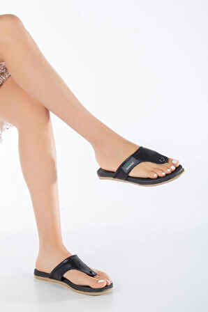 Sandal Spor Kadın Parmak arası Günlük Terlik SS001-0108 SİYAH SLTN