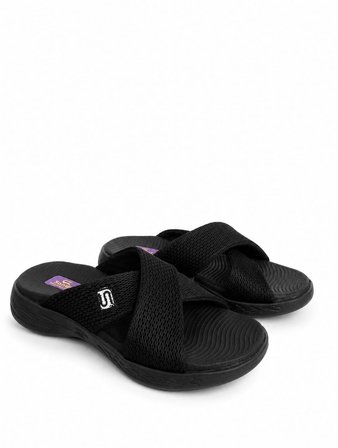 Kadın Çapraz Bant Spor Terlik SS001-0298 Siyah