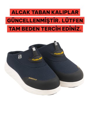 Kadın Ince Taban Ortopedik File Sabo Doktor Hemşire Hastane Aşçı Terliği SS001-0258 Lacivert