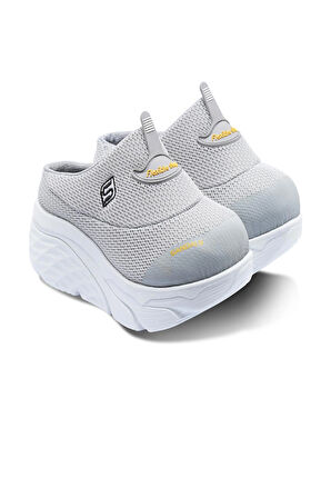 Sandal Spor Kadın Dolgu Taban Ortopedik File Sabo Doktor Hemşire Hastane Aşçı  Terlik  SS001-0278 GRİ 