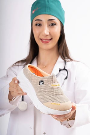 Sandal Spor Kadın Dolgu Taban Ortopedik File Sabo Doktor Hemşire Hastane Aşçı  Terlik  BEJ SS001-0278