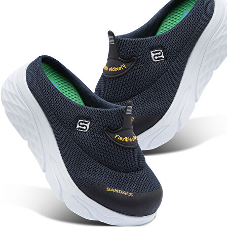 Sandal Spor Kadın Dolgu Taban Ortopedik File Sabo Doktor Hemşire Hastane Aşçı  Terlik  SS001-0278 LACİVERT 