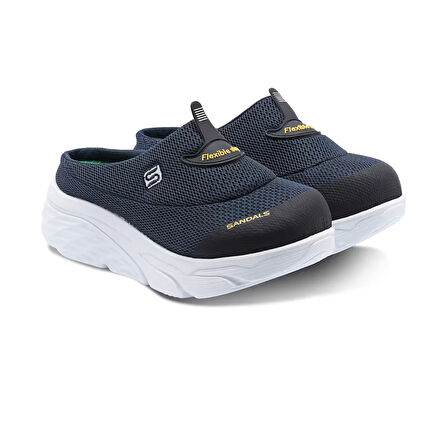 Sandal Spor Kadın Dolgu Taban Ortopedik File Sabo Doktor Hemşire Hastane Aşçı  Terlik  LACİVERT SS001-0278