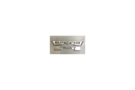 Hyundai Elantra 2016-2019 İç Kapı Kolu Kaplama - Silver (Abs)