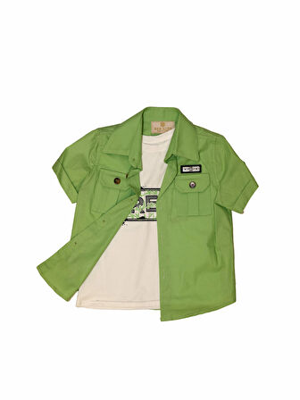 2801 ŞORT T-SHİRT GÖMLEK TAKIM