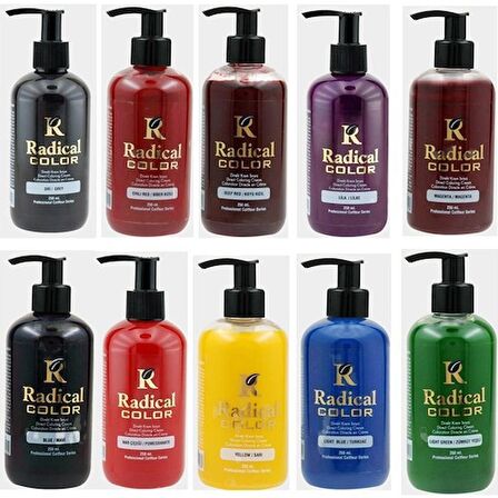 Radical Color Su Bazlı Saç Boyası Gri 250 Ml