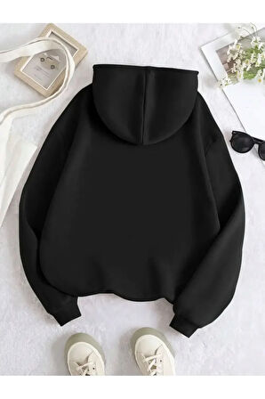 Surprıse Baskılı Yumuşacık İçi Yünlü Sweatshirt