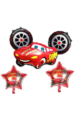 Folyo Balon Cars Arabalar 5 'li Set