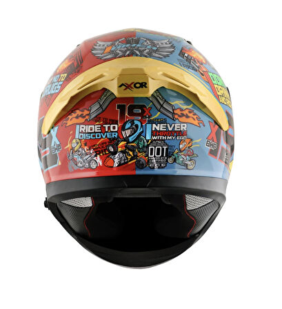 Axor xBhp #theNineteen Red Blue Kapalı Kask- PINLOCK DAHİL- ECE 22.06