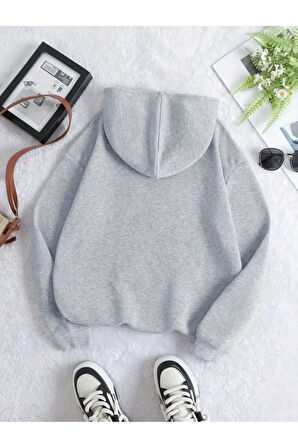 Surprıse Baskılı Yumuşacık İçi Yünlü Sweatshirt