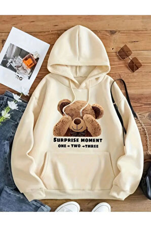 Surprıse Baskılı Yumuşacık İçi Yünlü Sweatshirt