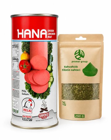 HANA Piliç Salam 835 g + PROMAR Kahvaltılık Filistin Zahteri 200 g