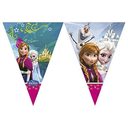 DZC KUZENLER AVM FROZEN BAYRAK SET 3,20CM PARTİ EĞLENCE DOĞUM GÜNÜ SÜS