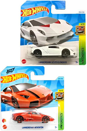 Hot Wheels 2 Lamborghini Set - Reventon & Sesto Elemento (1/64)