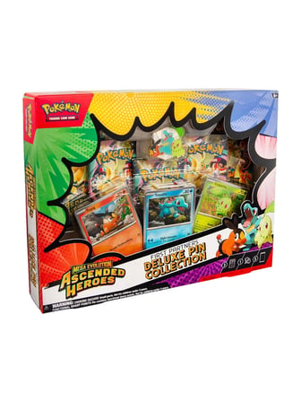 Pokemon Trading Card Games Mega Evolution Ascended Heroes First Partners Deluxe Pin Collection 