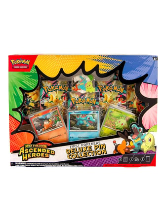 Pokemon Trading Card Games Mega Evolution Ascended Heroes First Partners Deluxe Pin Collection 