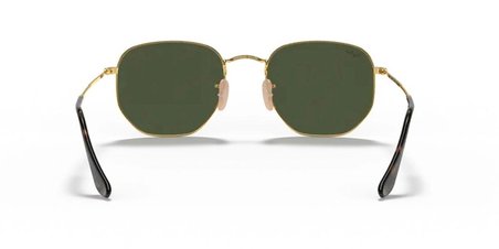 Ray-Ban Hexagonal 3548N 001 51 Gold-Green Güneş Gözlüğü