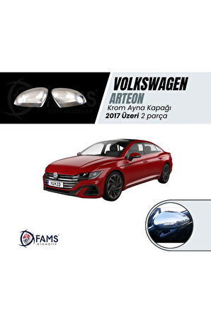 Volkswagen Arteon 2017 üzeri Krom Ayna Kapağı 2 Parça Paslanmaz Çelik