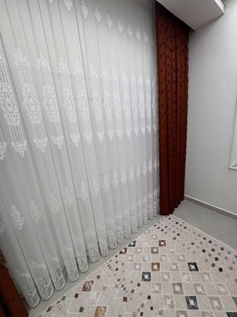 NİVEMESHOME 4528 ASEL  1/3 PİLELİ  TÜL PERDE APM