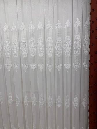 NİVEMESHOME 4528 ASEL  1/3 PİLELİ  TÜL PERDE APM