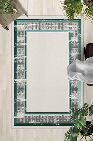 Kaymaz Taban Yıkanabilir Halı – Mutfak, Salon, Yatak Odası için Modern Dijital Baskı Halı (SLNHALI_1