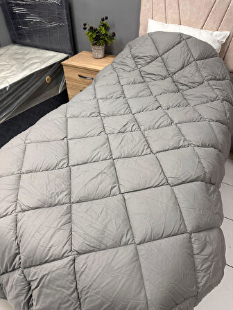 Clasy Saten %100 Pamuk Ranforce Tek kişilik Yorgan Sweet Dreams V3 Sarı-Gri