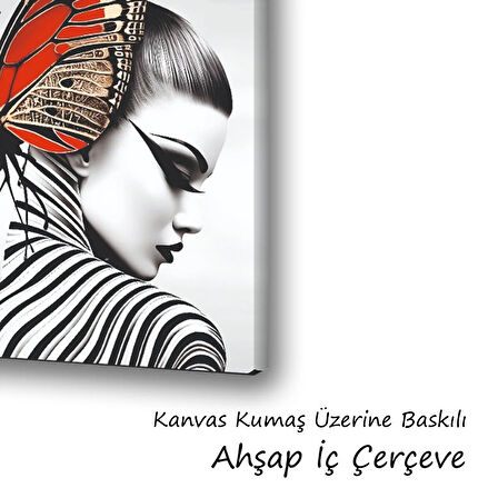geyşa kadın güzellik merkezi baskılı kanvas duvar tablosu