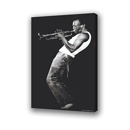 jazz müzik  siyahi adam baskılı kanvas duvar tablosu