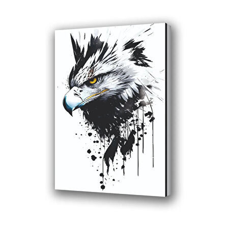 kartak kızgın boya efektli baskılı kanvas duvar tablosu