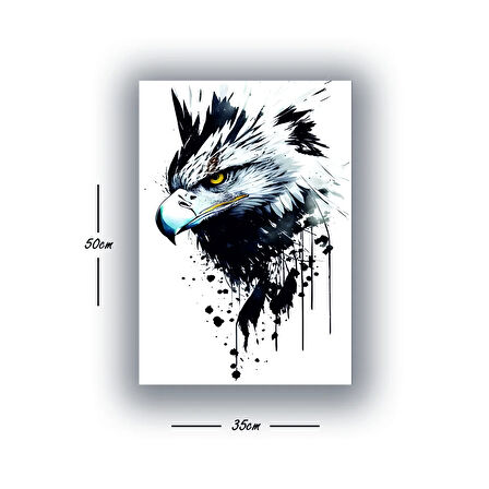 kartak kızgın boya efektli baskılı kanvas duvar tablosu