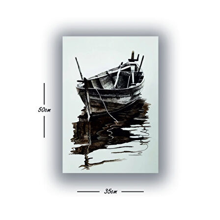 tekne deniz baskılı kanvas duvar tablosu