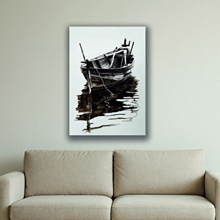 tekne deniz baskılı kanvas duvar tablosu