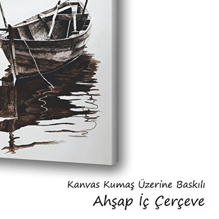 tekne deniz baskılı kanvas duvar tablosu