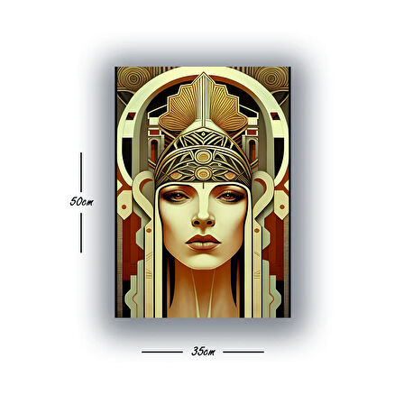 kleopatra  portre baskılı kanvas duvar tablosu