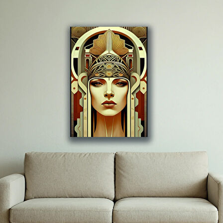 kleopatra  portre baskılı kanvas duvar tablosu