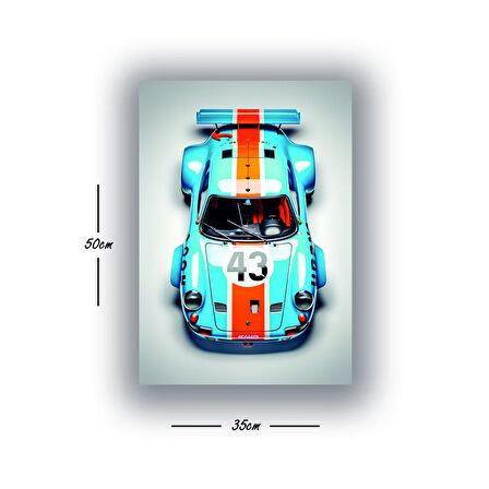 spor araba galerici garaj baskılı kanvas duvar tablosu