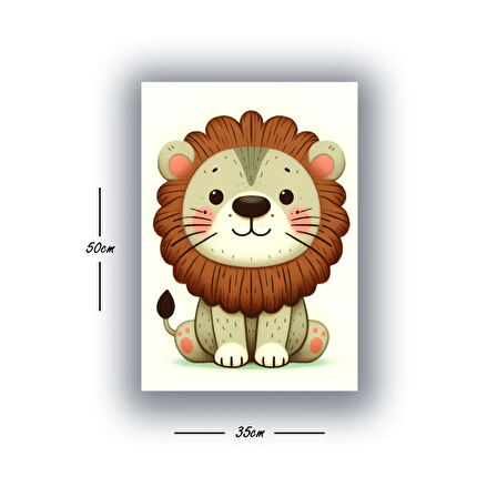 çocuk bebk odası sevimli mum baskılı kanvas duvar tablosu