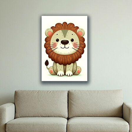 çocuk bebk odası sevimli mum baskılı kanvas duvar tablosu