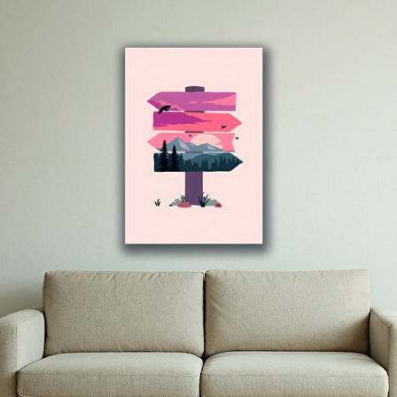 doğa naturel manzara baskılı kanvas duvar tablosu