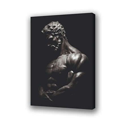 zeus vucud baskılı kanvas duvar tablosu