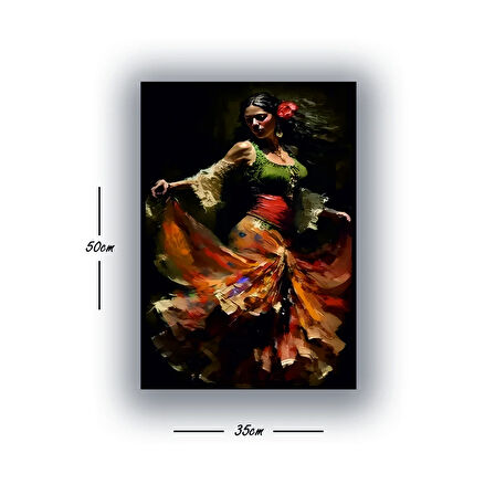 çingene latin dans okulu baskılı kanvas duvar tablosu
